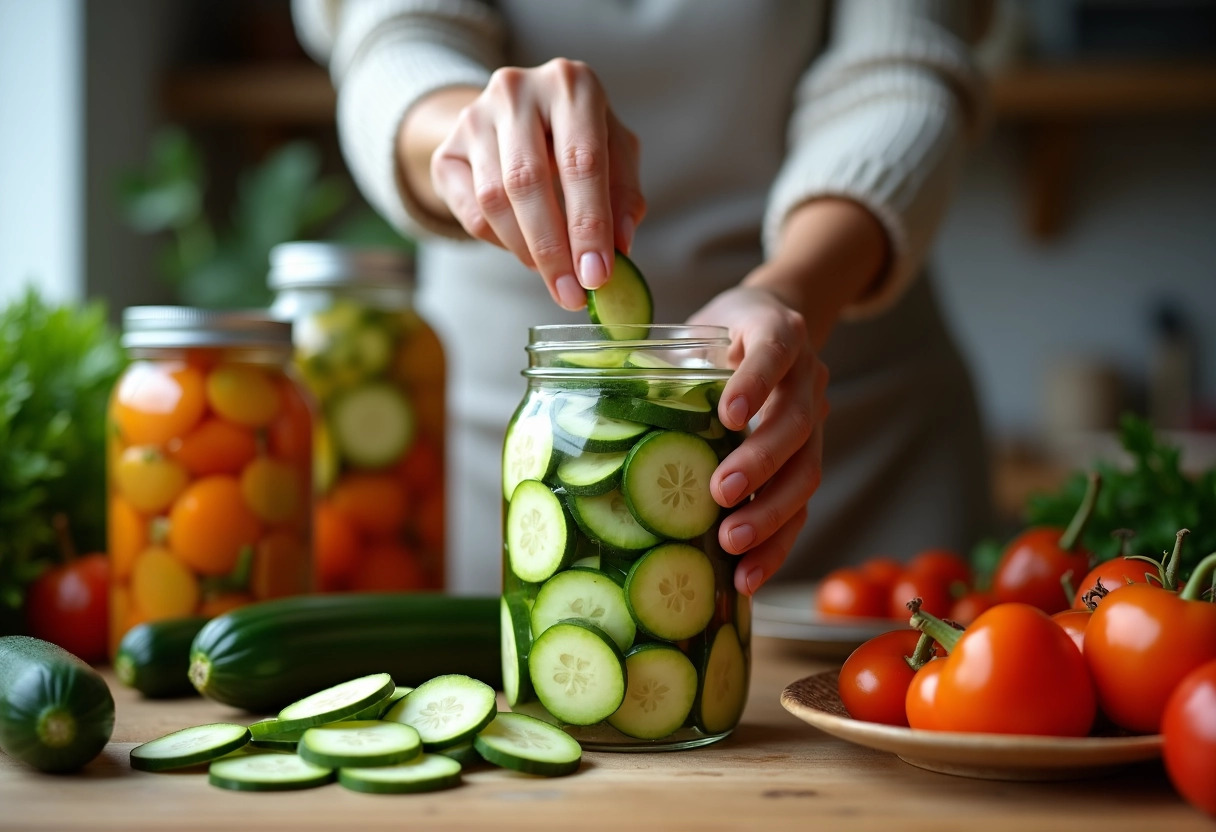 conserve courgettes