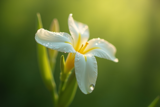 Fleur Ushaped en pleine floraison sous lumière naturelle