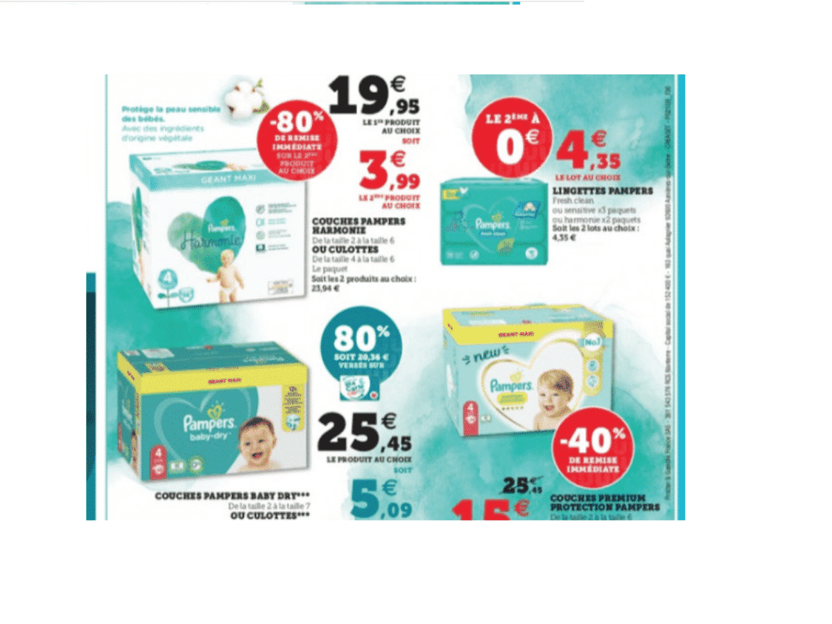 Où se trouve le code sur les couches Pampers ? Blospot